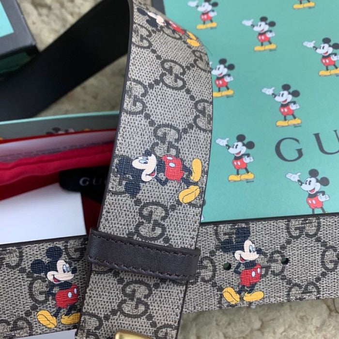 Disney x Gucci Supreme GG Canvas Belt with Double G buckle