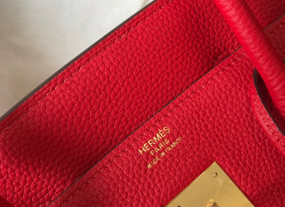 HM Birkin Rouge De Coeur Red Epsom Gold Hardware Bag For Women, Handbags, Shoulder Bags 30cm/12in