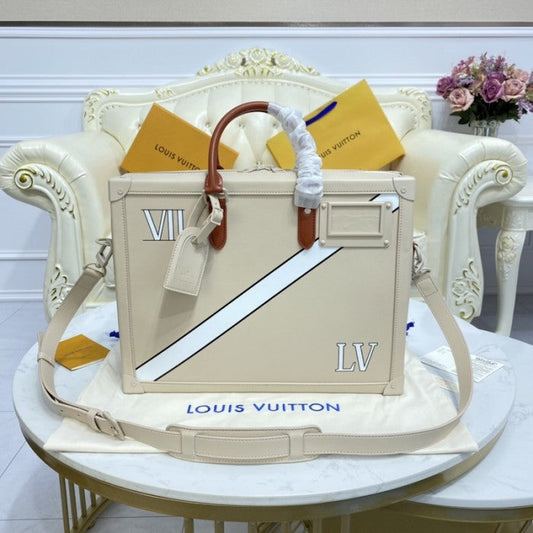 LV Leather Soft Trunk Briefcase M44953