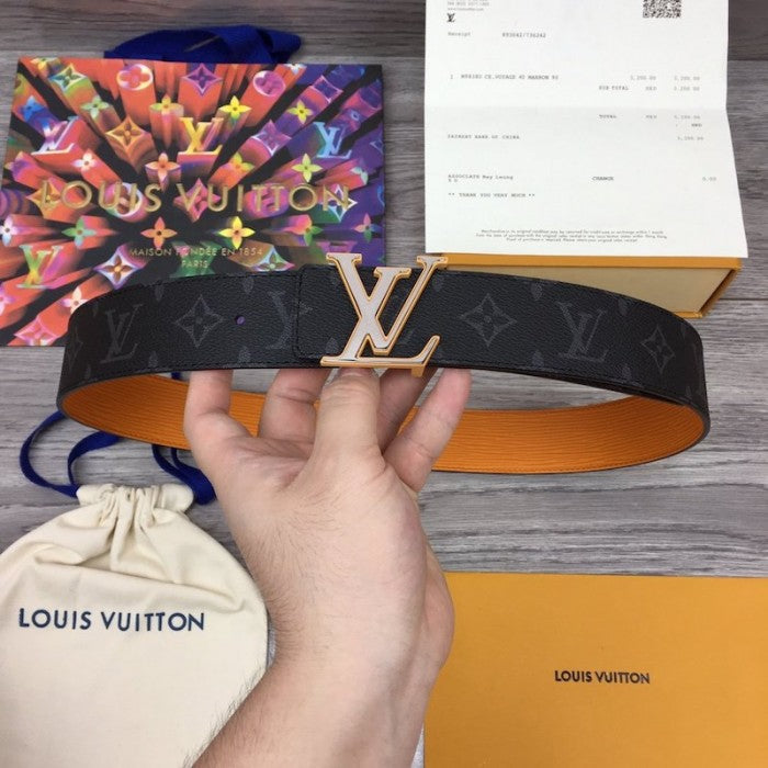 LV Monogram Eclipse Initiales 40MM Reversible Belt M0263