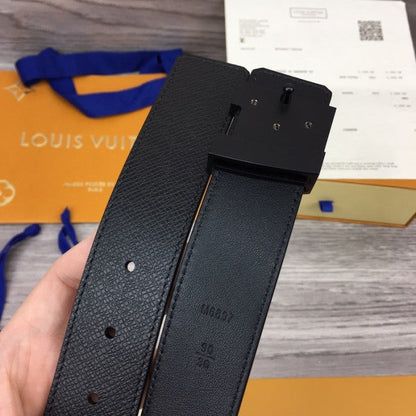 Louis Vuitton Initiales 35mm Taiga Leather Belt M6897