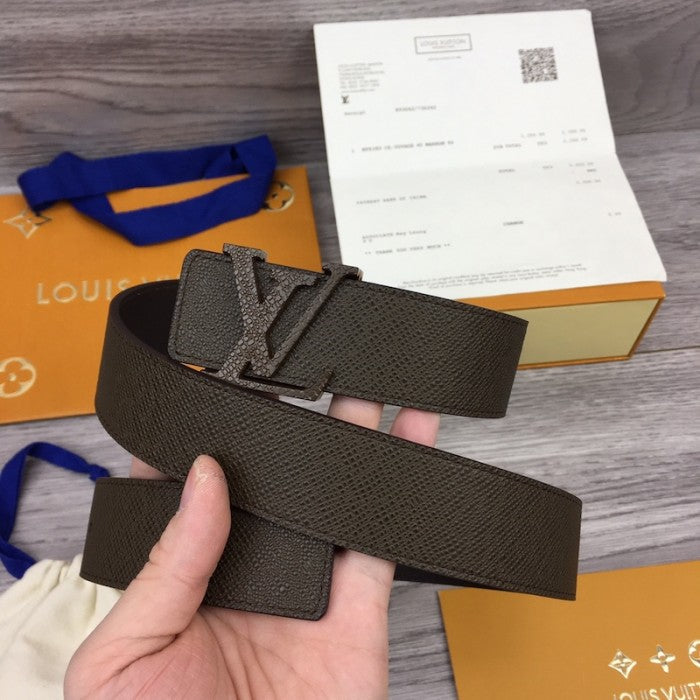 Louis Vuitton Initiales 35mm Taiga Leather Belt M9351