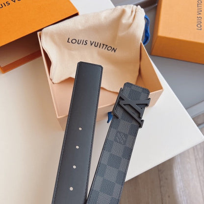 Louis Vuitton Damier Graphite Initiales Belt M9808