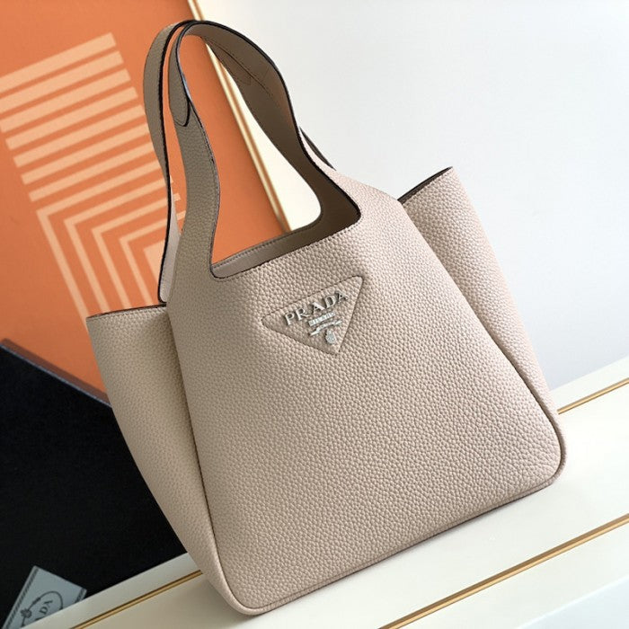 Prada Leather Tote Bag Beige 1BG335